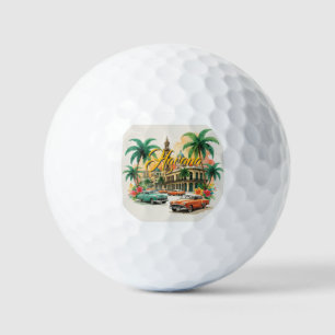 Reise nach Kuba - Grüße aus Havanna Vintage Golfball