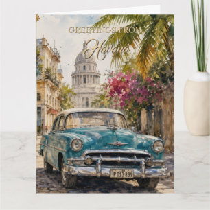 Reise nach Kuba - Grüße aus Havanna Vintage Karte