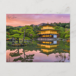 Reise nach Kyoto Japan Tempel Fotografie im Vintag Postkarte