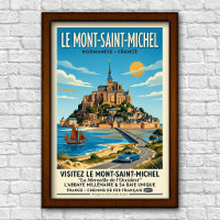 Reise nach Le Mont-Saint-Michel, Frankreich im Vin