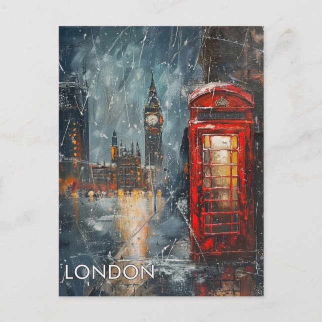 Reise nach London Postkarte (Vorderseite)