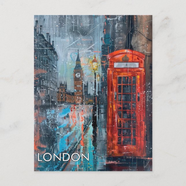 Reise nach London Postkarte (Vorderseite)