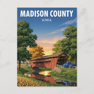Reise nach Madison County Iowa Postkarte