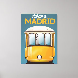Reise nach Madrid Vintage-Urlaubsposter Leinwanddruck