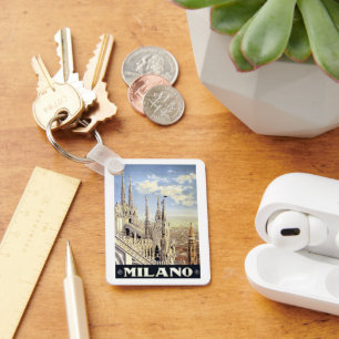 Reise nach Mailand Italien Gotische Kathedrale Duo Schlüsselanhänger