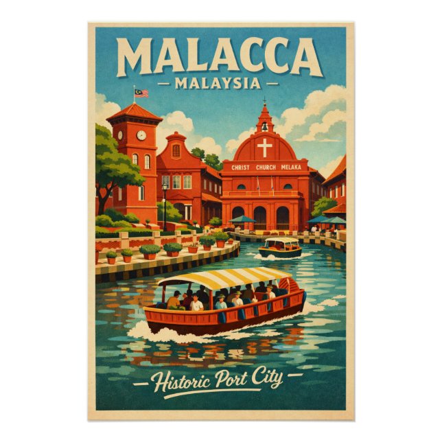 Reise nach Malakka in Malaysia Poster (Vorderseite)