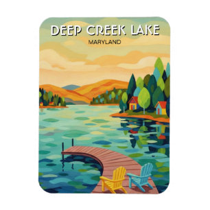 Reise nach Maryland Deep Creek Lake Magnet
