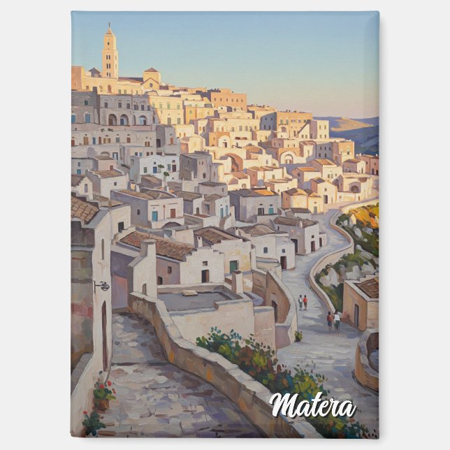 Reise nach Matera Italien Magnet (Vorderseite)