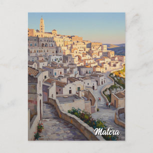 Reise nach Matera Italien Postkarte