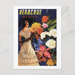 Reise nach Mexiko im Vintage-Stil Postkarte