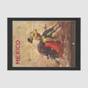 Reise nach Mexiko Vintage Stierkampf Matador Seidenpapier
