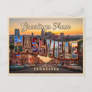 Reise nach Nashville Tennessee Postkarte