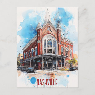 Reise nach Nashville USA Postkarte
