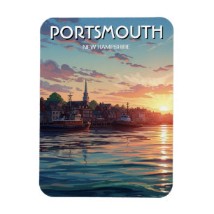Reise nach New Hampshire Portsmouth Magnet