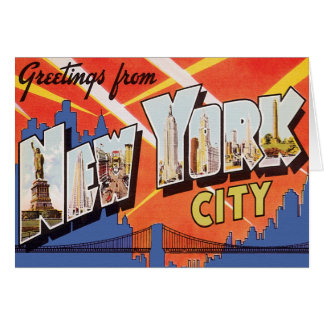 Reise nach New York City im Vintage-Stil