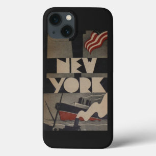 Reise nach New York im Vintage-Stil Case-Mate iPhone Hülle