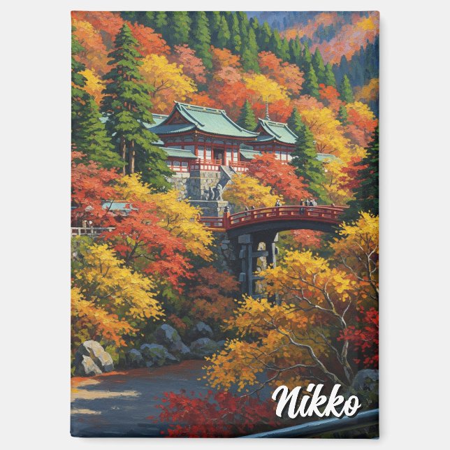 Reise nach Nikko Japan Magnet (Vorderseite)