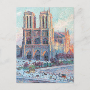 Reise nach Notre Dame de Paris im Vintage-Stil Postkarte