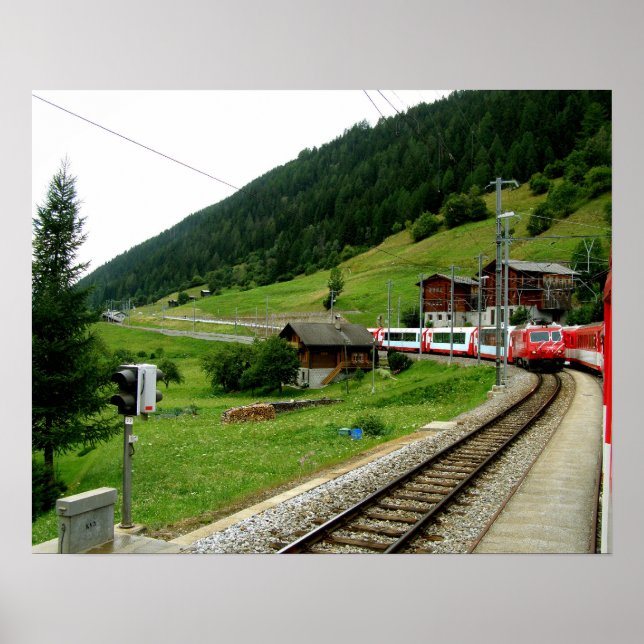 Reise nach Oberwald in der Schweiz Poster (Vorne)