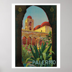 Reise nach Palermo Sizilien in den 1920er Jahren Poster