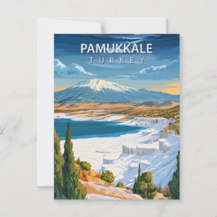 Reise nach Pamukkale Türkei Vintage Postkarte