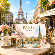 Reise nach Paris Frankreich Vintage Romantische Wa