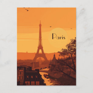 Reise nach Paris Postkarte