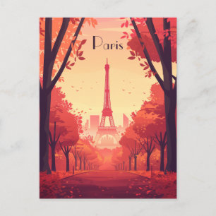Reise nach Paris Postkarte