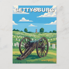 Reise nach Pennsylvania Gettysburg Postkarte