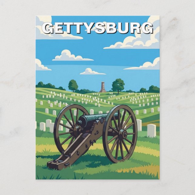 Reise nach Pennsylvania Gettysburg Postkarte (Vorderseite)