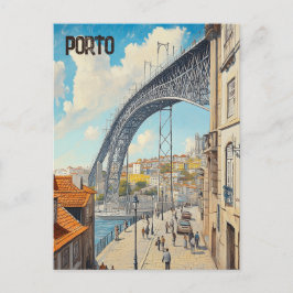 Reise nach Porto Portugal Postkarte