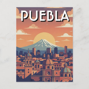 Reise nach Puebla, Mexiko Postkarte
