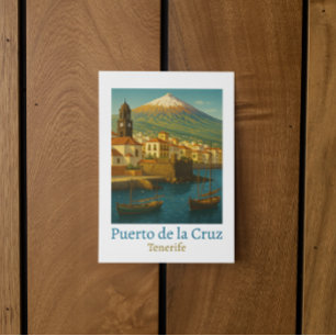 Reise nach Puerto de la Cruz Tenerife im Vintage-S Postkarte