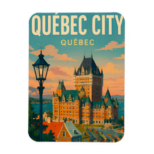 Reise nach Quebec City Kanada Altstadt Schloß Magnet