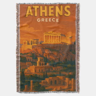 Reise nach Retro Athen Griechenland Decke