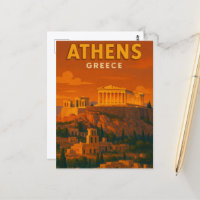 Reise nach Retro Athen Griechenland