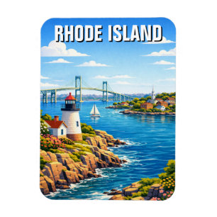Reise nach Rhode Island Magnet