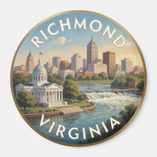 Reise nach Richmond Virginia Capitol Magnet
