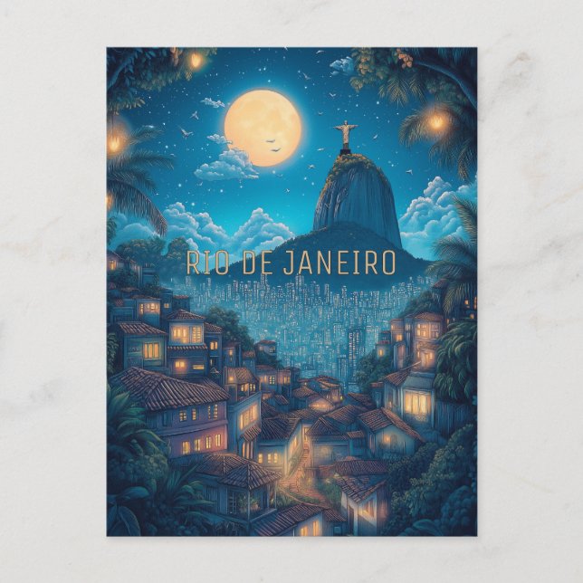 Reise nach Rio de Janeiro Brasilien Postkarte (Vorderseite)