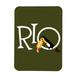 Reise nach Rio Retro Vintage alle Größen Magnet