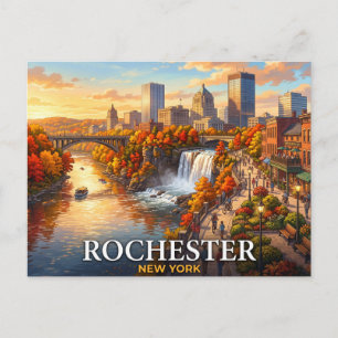 Reise nach Rochester New York Postkarte