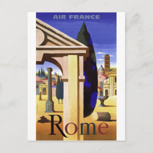 Reise nach Rom Vintage Postkarte