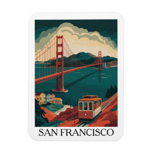 Reise nach San Francisco Golden Gate Bridge im Vin Magnet