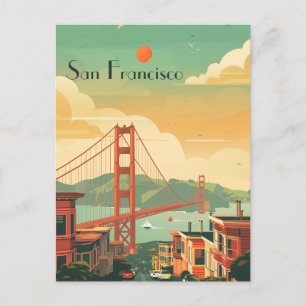 Reise nach San Francisco Postkarte