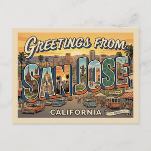 Reise nach San Jose Kalifornien Postkarte