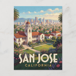 Reise nach San Jose, Kalifornien, Silicon Valley Postkarte