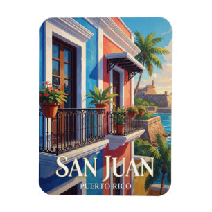 Reise nach San Juan Puerto Rico Altstadt Magnet