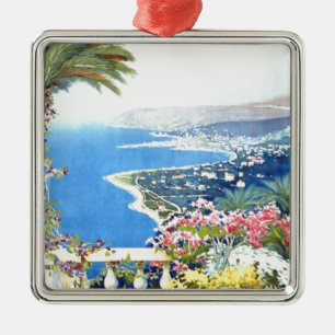 Reise nach San Remo Italien Europa im Vintage-Stil Ornament Aus Metall