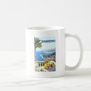Reise nach San Remo Italien Europa im Vintage-Stil Tasse