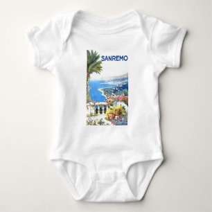 Reise nach San Remo Italien Europa Vintage Baby Strampler